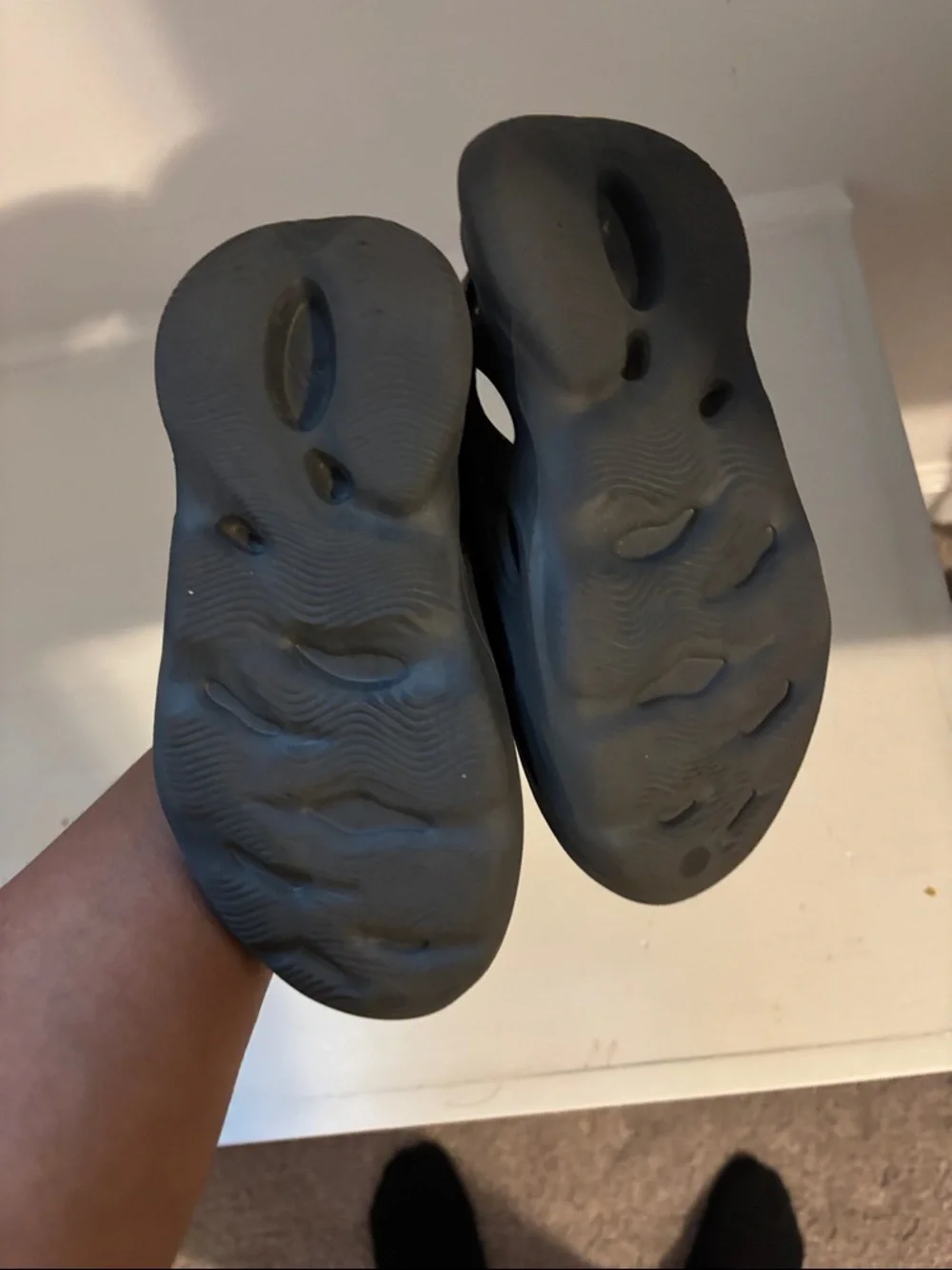 Yeezy Kids Black Foam Sandal Slip-On